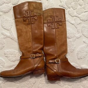 Tory Burch Suede / Leather Boots
